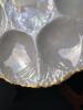 Weimar Germany Iridescent Oyster Plate with Gilt Trim - 2