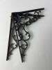 Ornate Cast Iron Shelf Brackets in Victorian Style