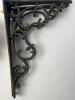 Ornate Cast Iron Shelf Brackets in Victorian Style - 2