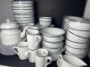 HUGE Set of Dansk White & Blue Dinnerware 70+ Pieces