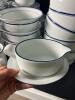 HUGE Set of Dansk White & Blue Dinnerware 70+ Pieces - 6