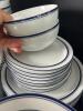 HUGE Set of Dansk White & Blue Dinnerware 70+ Pieces - 8