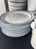 HUGE Set of Dansk White & Blue Dinnerware 70+ Pieces - 11
