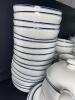 HUGE Set of Dansk White & Blue Dinnerware 70+ Pieces - 12