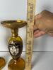 Pair of Venetian Crystal Hand Decorated Candlesticks - 6