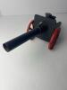 Cast Iron Cannon with Red Spoked Wheels - 2