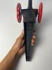 Cast Iron Cannon with Red Spoked Wheels - 5
