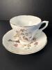 Staffordshire Bird of Paradise Fine Bone China Cup, Saucer, and Plate - 2