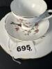 Staffordshire Bird of Paradise Fine Bone China Cup, Saucer, and Plate - 7