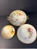 Hand Painted Porcelain Bowls and Compote, Nippon and Rosenthal