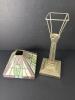 Stained Glass Style Votive Candle Table Lamp with Brass-Style Base - 4