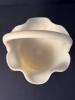 Hand Painted Milk Glass Basket with Ruffled Edge - 2