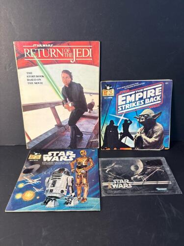 Star Wars Book and Record Set with Kenner Sticker Sheet