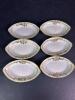 Hand Painted Nippon-Style Porcelain Butter Pats with Gold Floral Trim - 3