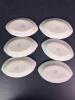 Hand Painted Nippon-Style Porcelain Butter Pats with Gold Floral Trim - 4
