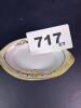 Hand Painted Nippon-Style Porcelain Butter Pats with Gold Floral Trim - 6
