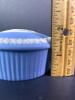 Small Wedgwood Blue Jasperware Round Lidded Trinket Box - 7
