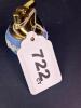 Wedgwood Blue Jasperware Table Lighter with Brass Top - 7