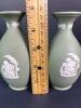 Pair of Light Green Wedgwood Jasperware Vases Neoclassical-Style - 5