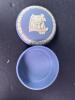 Wedgwood Blue Jasperware Trinket Box with Classical Relief - 2