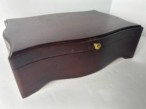 Reed & Barton Diamond Crown Wooden Humidor Box