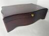 Reed & Barton Diamond Crown Wooden Humidor Box