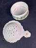 Painted Porcelain Floral Tea Strainer with Handle - 4