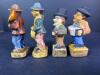 Occupied Japan Ceramic Musician Figurines in Folk Style - 2