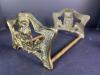 Brass Owl Art Nouveau-Style Expandable Book Rack