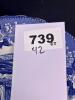 Twelve English Dinner Blue & White Size 12 Plates - 8