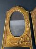 Pair of W.B. Mfg. Co. Embossed Gilt Picture Frames in Romantic Style - 2