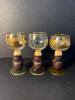 Three German Friar Tuck Figural Stem Wine Glasses - 8