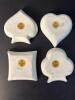 Four Limoges Porcelain Dishes with Gilt and Romantic Scenes - 4