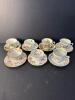 Assorted Floral and Scenic Bone China Tea Cup and Saucer Sets