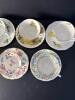 Assorted Floral and Scenic Bone China Tea Cup and Saucer Sets - 5