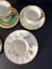 Assorted Antique Porcelain Demitasse Cups and Saucers, European Makers - 3