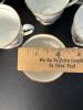Clarence Bone China England Cups and Saucers, Floral Gold Trim, Set of Eight - 6