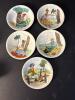 Hand-Painted Brazil-Themed Demitasse Cup and Saucers - 2