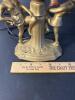 Art Deco-Style Figural Table Lamp With Amber Glass Globe Shade, Untested - 8
