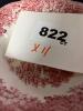 Mixed Lot of Red Transferware Bowls and Plates - 6
