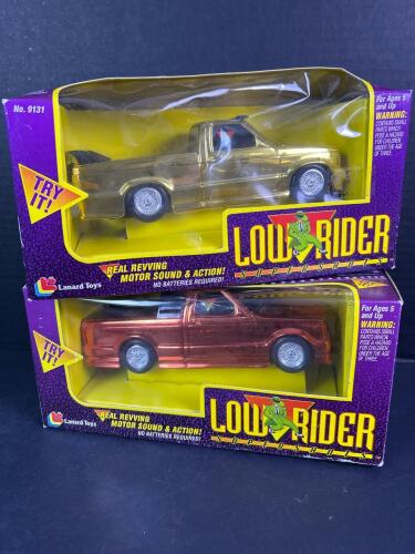 Two Low Rider Supershots Ripcord Cars by Lanard Toys