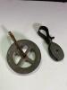 Antique Iron Pulley Wheels