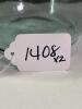 Pair of Hand-Blown Green Glass Bottles - 5