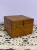 Antique Ward's Collars No. 3 Wooden Box
