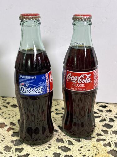 Coca-Cola Classic Bottles with New England Patriots AFC Champions Label
