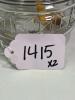 Pair of Antique Glass Oil Lamps with Clear Chimneys - 11
