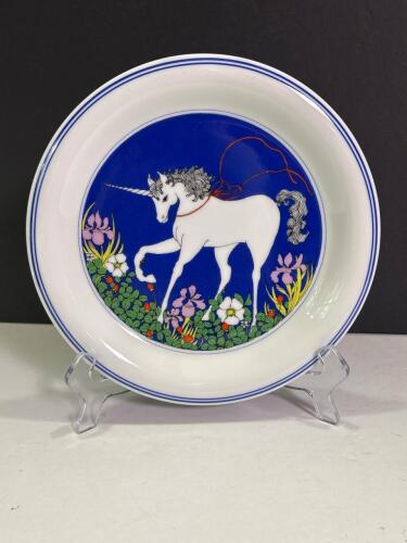 Audrey Christie Unicorn Porcelain Plate