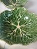 Five Cabbage Leaf Bowls with Tiny Yellow Floral Creamer - 8