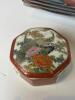 Japanese Porcelain Trinket Boxes and Small Glass Dishes - 5