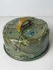 Tarmin Frog Motif Glazed Ceramic Covered Dish